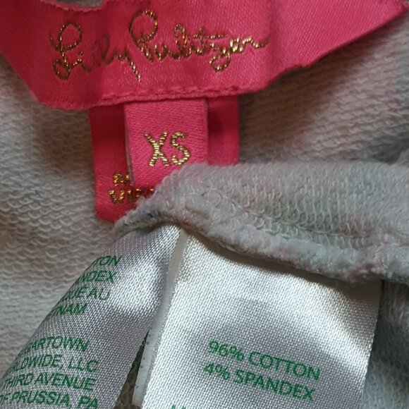 Lilly Pulitzer Skipper Popover Long Sleeve Top XS French Terry Sweatshirt - Picture 3 of 6
